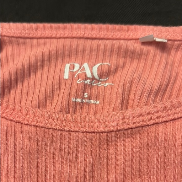 Pink Ribbed Relaxed T-Shirt - Picture 2 of 3